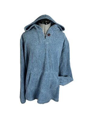 BIRDWELL BAJA Beach Britches TerryCloth Hoodie Blue L